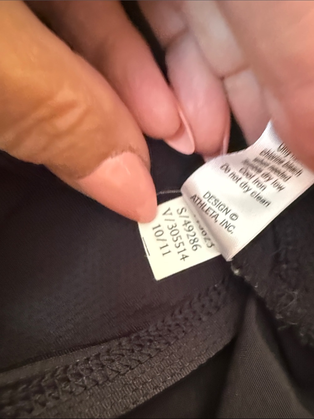 Athleta Black Athletic Skort with Inner Shorts - Picture 4 of 7
